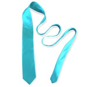 Silk Blend Teal Aquamarine Mint Green Blue Neck Tie by J Ferrar JF